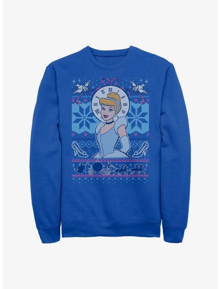Hot Sale 🤩 Disney Princess Cinderella Ugly Holiday Crew Sweatshirt 🌟