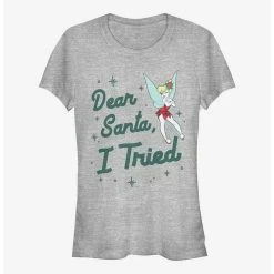 Discount 😀 Disney Tinker Bell Dear Santa, I Tried 👧 Girls T-Shirt 🌟