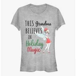 Promo 👍 Disney Tinker Bell Grandma Holiday Magic Grandma 👧 Girls T-Shirt 👏