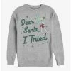 Cheap ⌛ Disney Tinker Bell Dear Santa, I Tried Crew Sweatshirt 😉