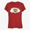 Discount 🤩 Disney Mickey Mouse Rainbow Love 👧 Girls T-Shirt ⌛
