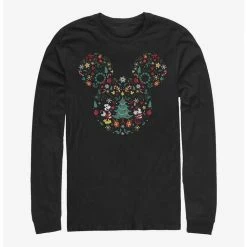 Best deal ✔️ Disney Mickey Mouse Holiday Icon Ear Fill Long-Sleeve T-Shirt ✨