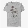 Cheap 🌟 Disney Mickey Mouse Sketched Mickey T-Shirt 🎉
