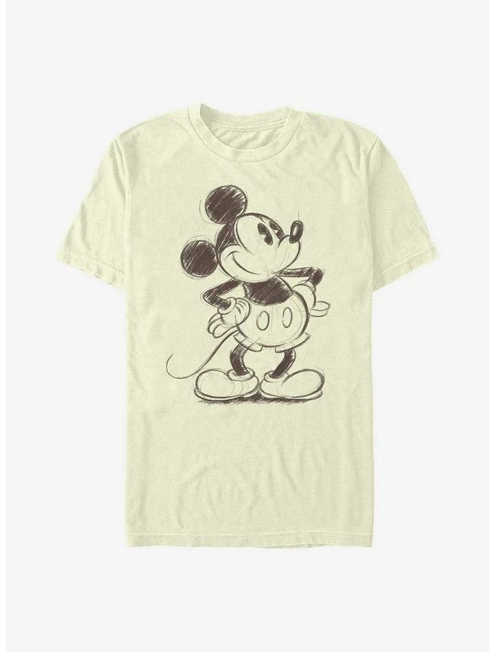 New ๐งจ Disney Mickey Mouse Sketched Mickey T-Shirt ๐ - Image 3