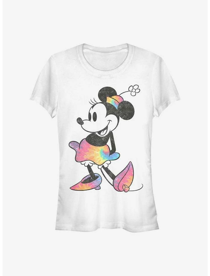 Discount 🔥 Disney Minnie Mouse Tie Dye Minnie 👧 Girls T-Shirt 😉