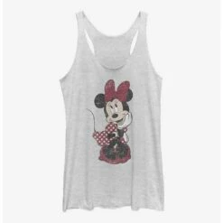 Hot Sale ✔️ Disney Minnie Mouse Polka Dot Minnie 👧 Girls Tank 😉