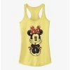 Promo 👍 Disney Minnie Mouse Sitting Minnie Sketch 👧 Girls Tank 😀