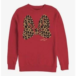 Wholesale ⌛ Disney Minnie Mouse Animal Print Bow Crew Sweatshirt ✔️