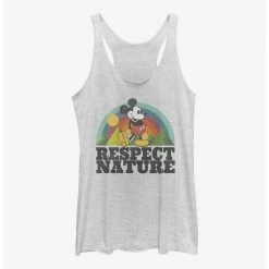 Cheapest 😍 Disney Mickey Mouse Respect Nature 👧 Girls Tank 🛒