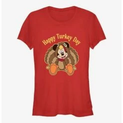 New ✨ Disney Mickey Mouse Turkey Day Mickey 👧 Girls T-Shirt 🔥
