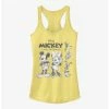 Discount 😉 Disney Mickey Mouse Mickey Friends Sketch 👧 Girls Tank ✔️