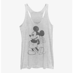 Hot Sale ⌛ Disney Mickey Mouse Mickey Black And White 👧 Girls Tank ⭐