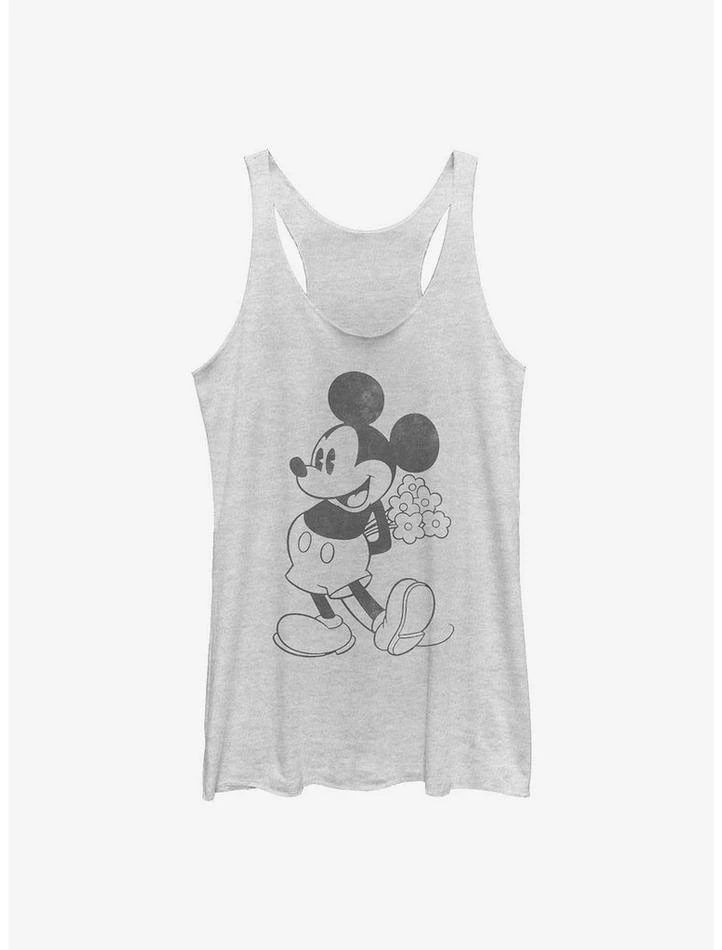 Hot Sale ⌛ Disney Mickey Mouse Mickey Black And White 👧 Girls Tank ⭐