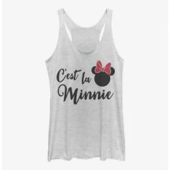 Cheapest 😀 Disney Minnie Mouse C'est La Minnie 👧 Girls Tank 👍