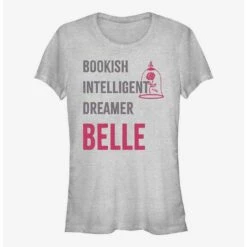Best Sale 🧨 Disney Beauty And The Beast Belle List 👧 Girls T-Shirt 🥰