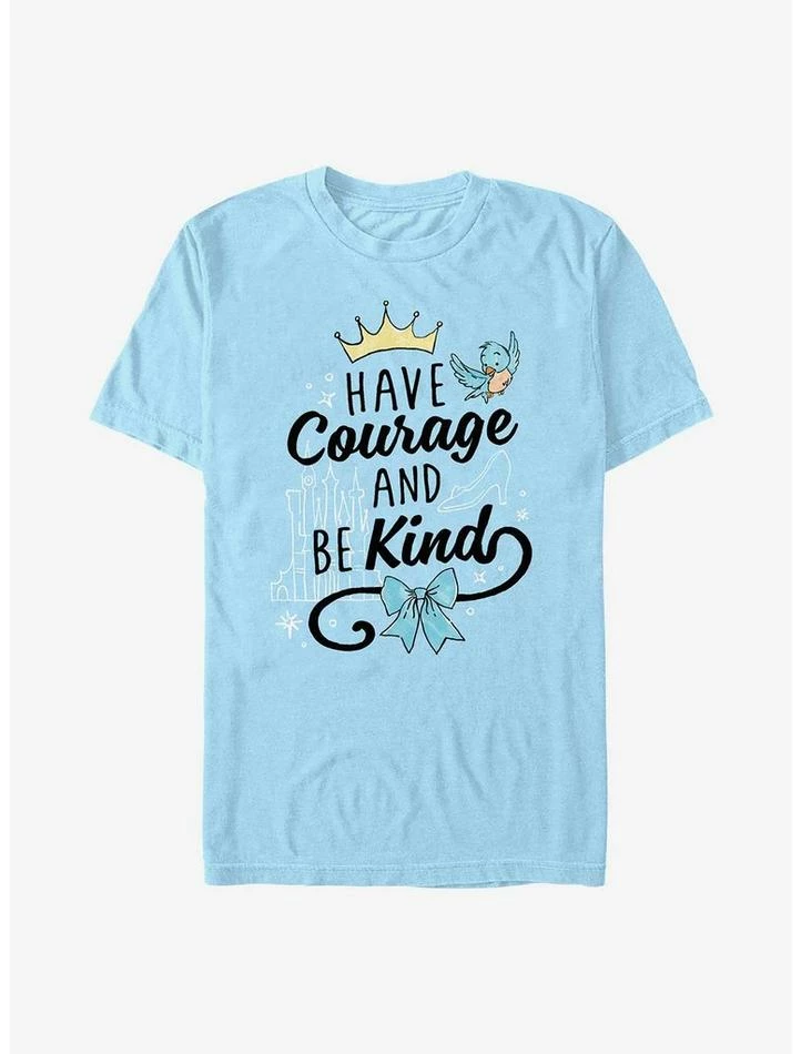 Promo ๐ Disney Cinderella Have Courage And Be Kind Doodle T-Shirt ๐ฅ