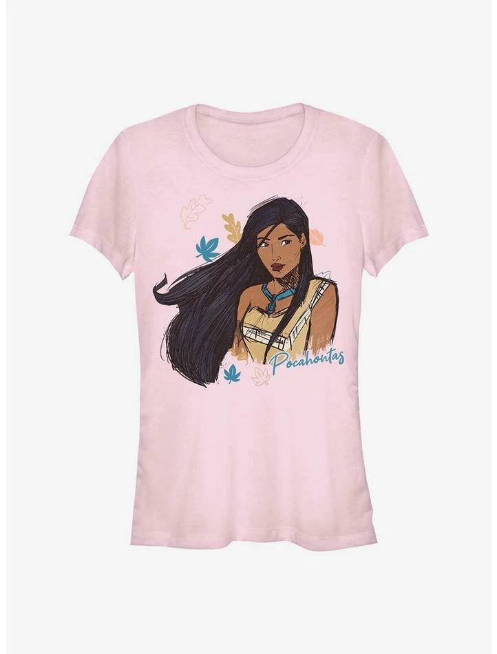 Promo 🎉 Disney Pocahontas Sketch 👧 Girls T-Shirt ⭐