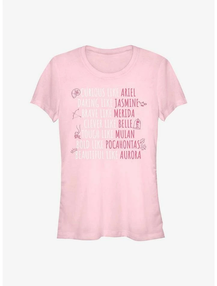 Cheapest 🔥 Disney Princess Character Traits 👧 Girls T-Shirt 😉