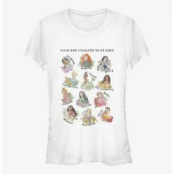 Outlet 🤩 Disney Princess Handdrawn Textbook 👧 Girls T-Shirt 🔔