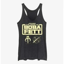 Best deal 🛒 Star Wars The Book Of Boba Fett Boba Fett Armor Logo 👧 Girls Tank Top ✔️