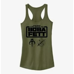 New 🎁 Star Wars The Book Of Boba Fett Boba Fett Armor Logo 👧 Girls Tank Top 🎁