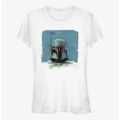 Buy ⭐ Star Wars The Book Of Boba Fett Boba Fett Portrait 👧 Girls T-Shirt 🔥