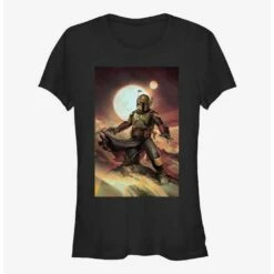 New 🥰 Star Wars The Book Of Boba Fett Boba Painting 👧 Girls T-Shirt 👏
