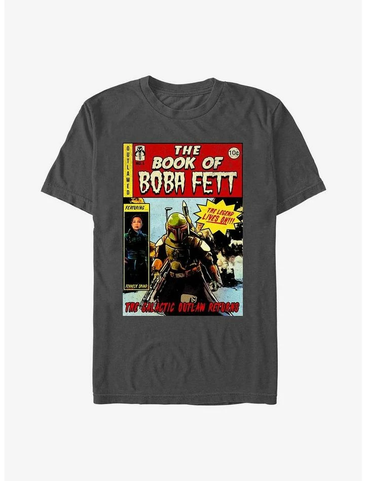 Coupon 🥰 Star Wars The Book Of Boba Fett Ec Comic Boba T-Shirt 🔔
