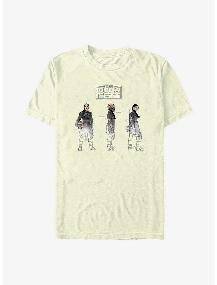 Discount 🎁 Star Wars The Book Of Boba Fett Fennec Painted Sketches T-Shirt 👍