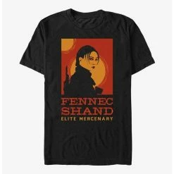 Promo 😀 Star Wars The Book Of Boba Fett Fennec Shand Poster T-Shirt 🥰
