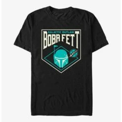Top 10 🌟 Star Wars The Book Of Boba Fett Galactic Outlaw Badge T-Shirt 😀