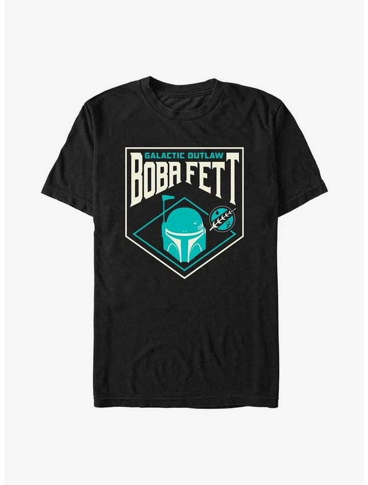 Top 10 🌟 Star Wars The Book Of Boba Fett Galactic Outlaw Badge T-Shirt 😀