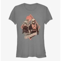 Flash Sale 🎁 Star Wars The Book Of Boba Fett Greeting From Tatooine 👧 Girls T-Shirt 😍