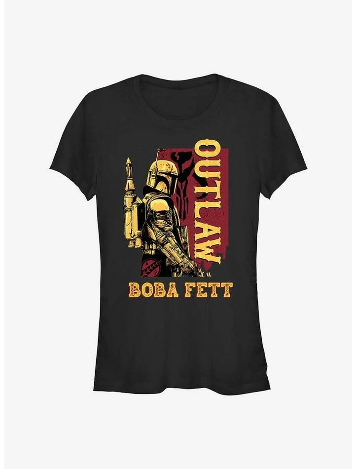 Best Pirce ๐งจ Star Wars The Book Of Boba Fett Outlaw Boba Fett ๐ง Girls T-Shirt ๐