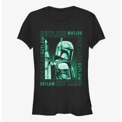 Deals ⭐ Star Wars The Book Of Boba Fett Punk Outlaw 👧 Girls T-Shirt ⌛