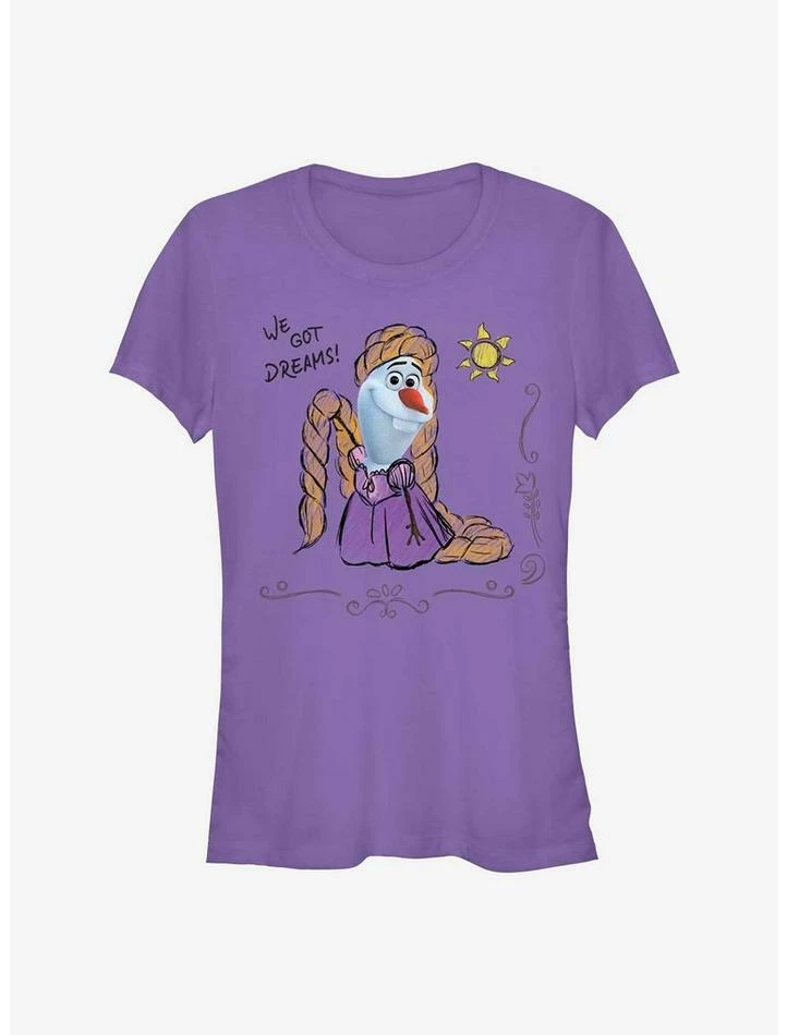 Best reviews of 🎁 Disney Olaf Presents Olaf Rapunzel 👧 Girls T-Shirt 👏
