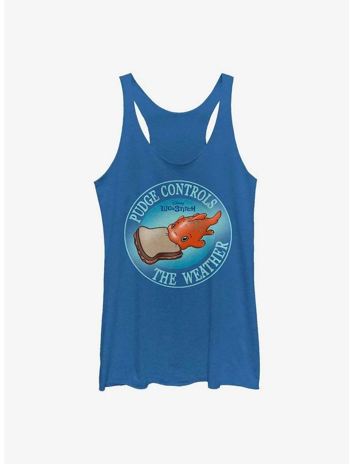 Outlet 😉 Disney Lilo & Stitch Pudge Controls The Weather 👧 Girls Tank 🛒