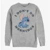Best reviews of 👍 Disney Lilo & Stitch I Don't Do Mornings Crew Sweatshirt 😉