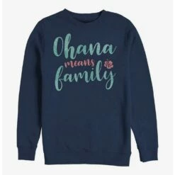 Hot Sale 🌟 Disney Lilo & Stitch Ohana Script Crew Sweatshirt 🎉