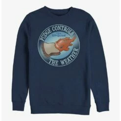 New 🎁 Disney Lilo & Stitch Pudge Controls The Weather Crew Sweatshirt 🛒