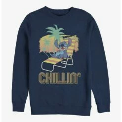 Discount ❤️ Disney Lilo & Stitch Stitch Chillin Crew Sweatshirt 🛒