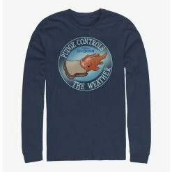 New 😉 Disney Lilo & Stitch Pudge Controls The Weather Long-Sleeve T-Shirt ⭐