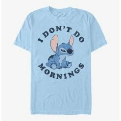 Top 10 ๐ Disney Lilo & Stitch I Don't Do Mornings T-Shirt ๐งจ