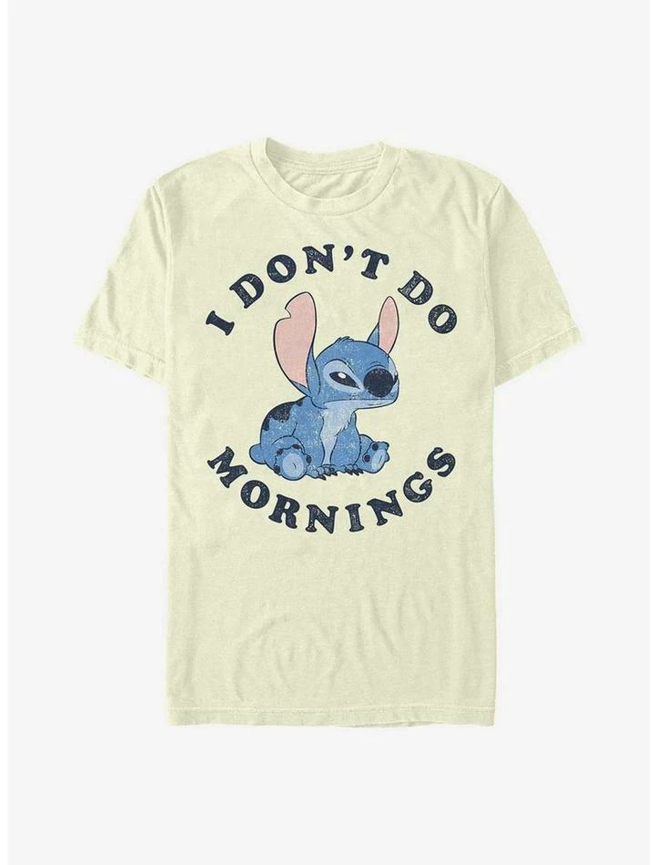 Top 10 ๐ Disney Lilo & Stitch I Don't Do Mornings T-Shirt ๐งจ - Image 3