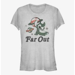 Cheapest 🤩 Disney Lilo & Stitch Far Out Stitch 👧 Girls T-Shirt 🛒
