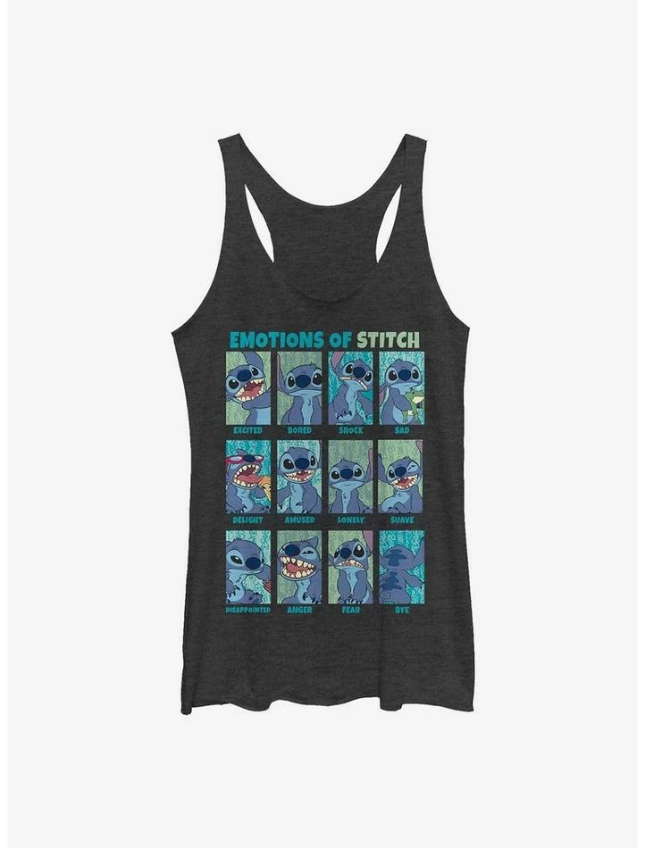 Best Sale ❤️ Disney Lilo & Stitch Emotions Of Stitch 👧 Girls Tank 👏
