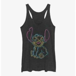 Best Sale 🤩 Disney Lilo & Stitch Neon Stitch 👧 Girls Tank ❤️