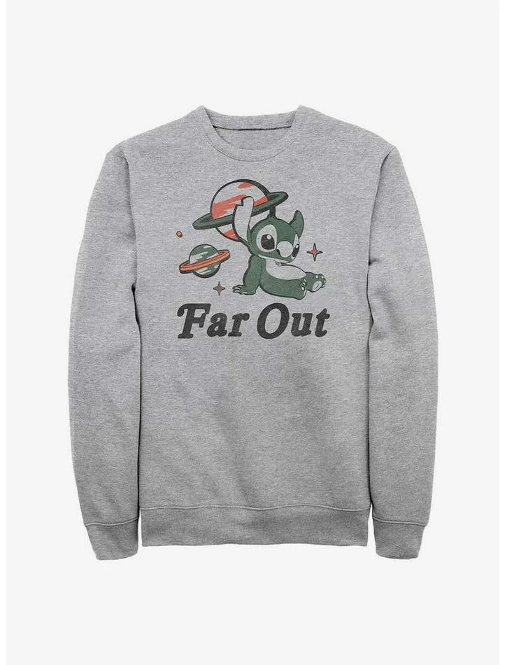 Top 10 🔥 Disney Lilo & Stitch Far Out Stitch Crew Sweatshirt 🎁