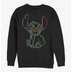 Wholesale 🎉 Disney Lilo & Stitch Neon Stitch Crew Sweatshirt 👏