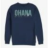 Promo 💯 Disney Lilo & Stitch Ohana Bold Crew Sweatshirt 💯